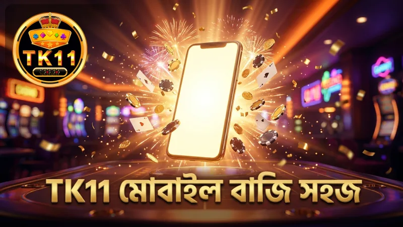 TK11 মোবাইল অ্যাপ থেকে বাজি ধরা সহজ ও দ্রুত।